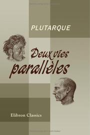 Deux vies parallèles by Plutarch