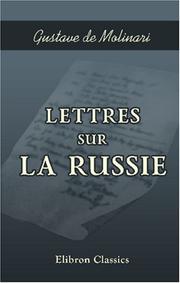 Cover of: Lettres sur la Russie