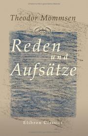 Cover of: Reden und Aufsätze