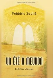 Cover of: Un été a Meudon