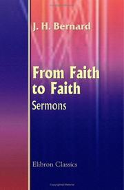Cover of: From Faith to Faith. Sermons