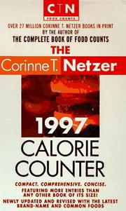Cover of: 1997 Calorie Counter by Corinne T. Netzer