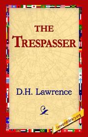 Cover of: The Trespasser by David Herbert Lawrence