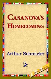 Cover of: Casanova's Homecoming by Arthur Schnitzler, Arthur Schnitzler