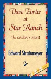 Cover of: Dave Porter at Star Ranch by Edward Stratemeyer