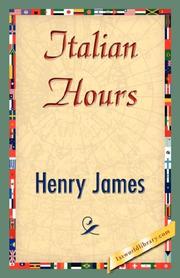 Cover of: Italian Hours by Henry James