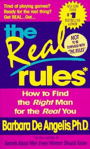 Cover of: The real rules by Barbara De Angelis