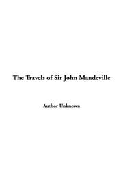 Cover of: The Travels of Sir John Mandeville