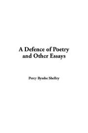 Cover of: A Defence of Poetry And Other Essays | Percy Bysshe Shelley
