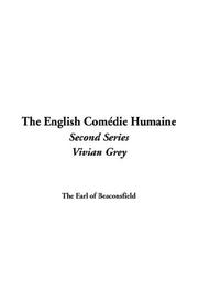 Cover of: The English Comidie Humaine by Benjamin Disraeli