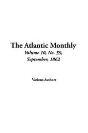 Cover of: The Atlantic Monthly by Various