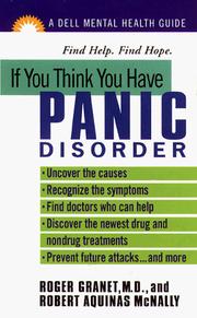 Cover of: If you think you have panic disorder