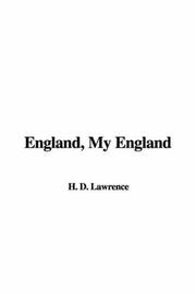 Cover of: England, My England by David Herbert Lawrence, David Herbert Lawrence