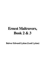 Cover of: Ernest Maltravers, Book 2 & 3 | Edward Bulwer Lytton