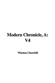 Cover of: Modern Chronicle by Winston Churchill