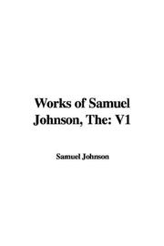 Cover of: Works of Samuel Johnson by Samuel Johnson undifferentiated