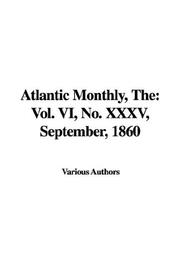 Cover of: The Atlantic Monthly | Various Authors