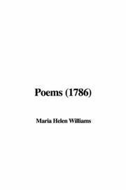 Cover of: Poems 1786