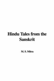 Cover of: Hindu Tales from the Sanskrit by S. M. Mitra, Nancy Bell