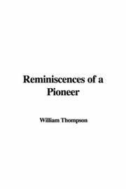 Cover of: Reminiscences of a Pioneer