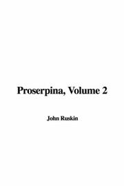 Cover of: Proserpina, Volume 2