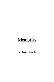 Cover of: Memories by Fannie A. Beers