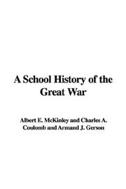 Cover of: A School History of the Great War