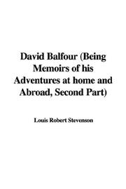 Cover of: David Balfour by Robert Louis Stevenson