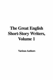 Cover of: The Great English Short-story Writers | Various