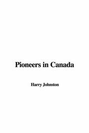 Cover of: Pioneers in Canada