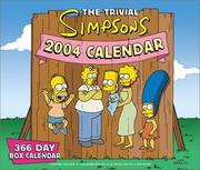 Cover of: The Trivial Simpsons 2004 366-Day Box Calendar by Matt Groening