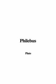 Cover of: Philebus by Πλάτων