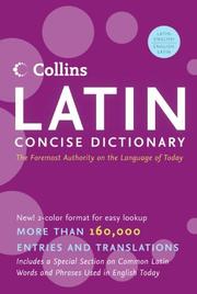 Cover of: Collins Latin Concise Dictionary (Harpercollins Concise Dictionaries) by Harper Collins Publishers