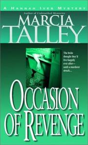 Cover of: Occasion of revenge by Marcia Dutton Talley