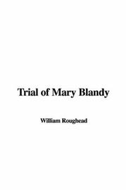 Cover of: Trial of Mary Blandy | William Roughead