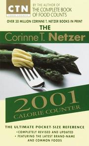 Cover of: The Corinne T. Netzer 2001 calorie counter by Corinne T. Netzer