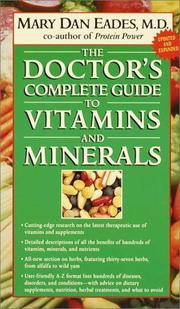Cover of: The doctor's complete guide to vitamins and minerals