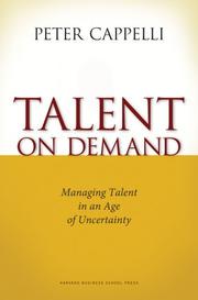 Talent on demand by Peter Cappelli