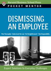 Cover of: Dismissing an Employee (Pocket Mentor) (Pocket Mentor)