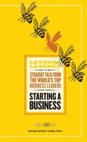 Cover of: Starting a Business (Lessons Learned) (Lessons Learned)
