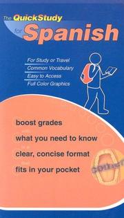 Cover of: The QuickStudy for Spanish (Quickstudy Books) by 