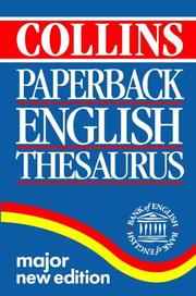Cover of: Collins Paperback Thesaurus by 