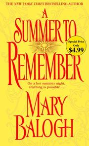 Cover of: A Summer to Remember (Bedwyn Saga) by Mary Balogh