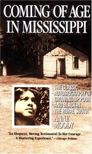 Cover of: Coming of Age in Mississippi by Anne Moody