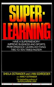 Cover of: Super-Learning by Sheila Ostrander, Lynn Schroeder, Nancy Ostrander