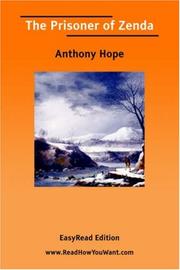 Cover of: The Prisoner of Zenda [EasyRead Edition] by Anthony Hope