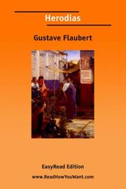 Cover of: Herodias [EasyRead Edition] by Gustave Flaubert, Gustave Flaubert