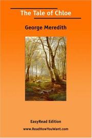 Cover of: The Tale of Chloe [EasyRead Edition] by George Meredith, George Meredith