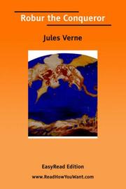 Cover of: Robur the Conqueror [EasyRead Edition] by Jules Verne