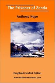Cover of: The Prisoner of Zenda [EasyRead Comfort Edition] by Anthony Hope